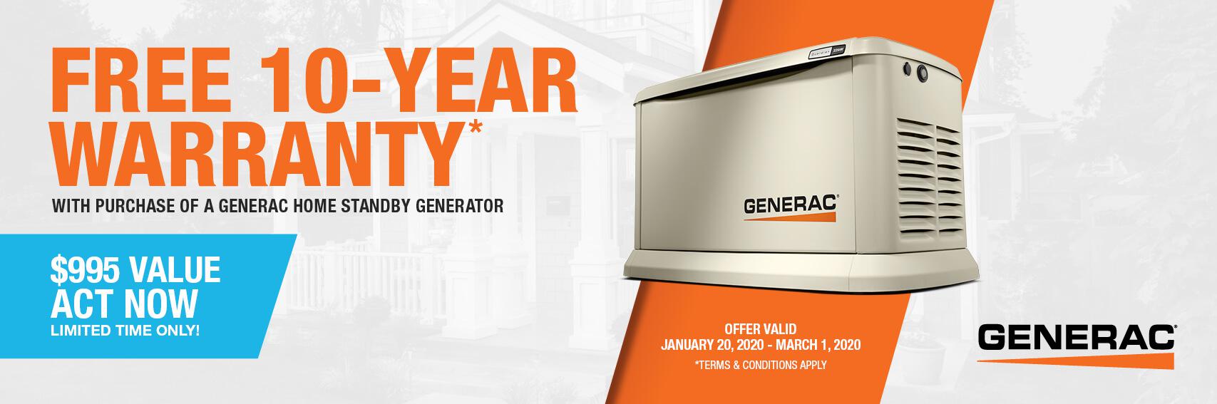 Homestandby Generator Deal | Warranty Offer | Generac Dealer | FREDERICKSBURG, VA